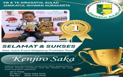 Kenjiro Saka Raih Juara Utama dalam Ajang Magelang Pushbike Race